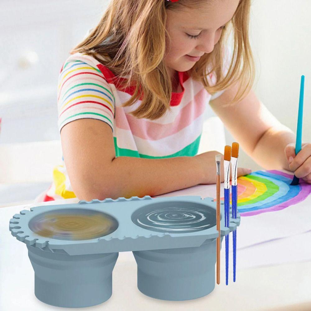 Multi-functional Collapsible Pen Washing Cup Portable Paint Brush Washer For All Art Supplies