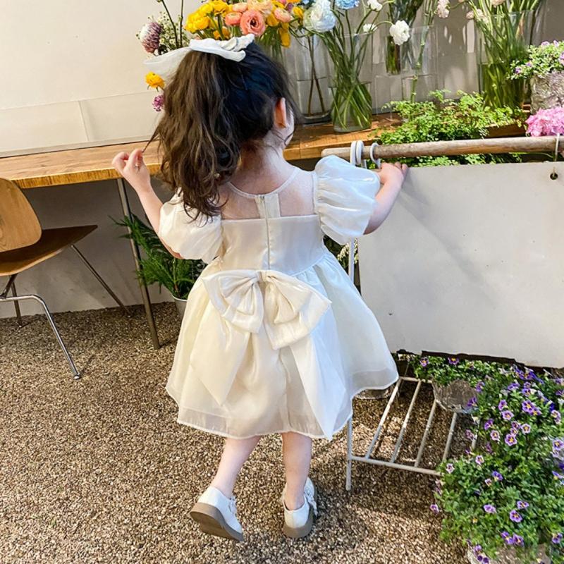 Sommerkleid für Mädchen, Puffärmel, Prinzessinnenkleid, süßes Geburtstagskleid