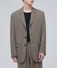 Oversized 3-Button Blazer [Dusty Beige]