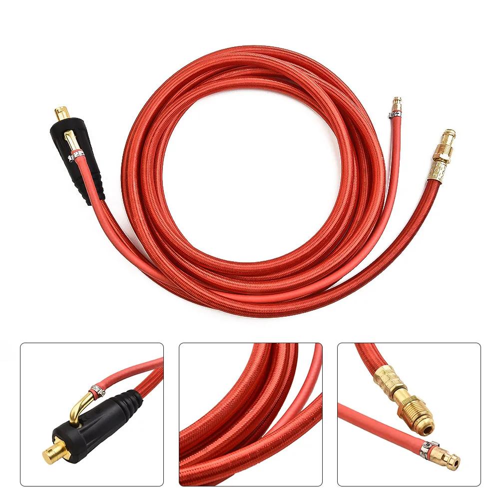Wp26 Quick Connect Tig Welding Torch Gas-electric Integrated Red Hose Cable Wire WP26 Quick Connect Gas-electric Integrated