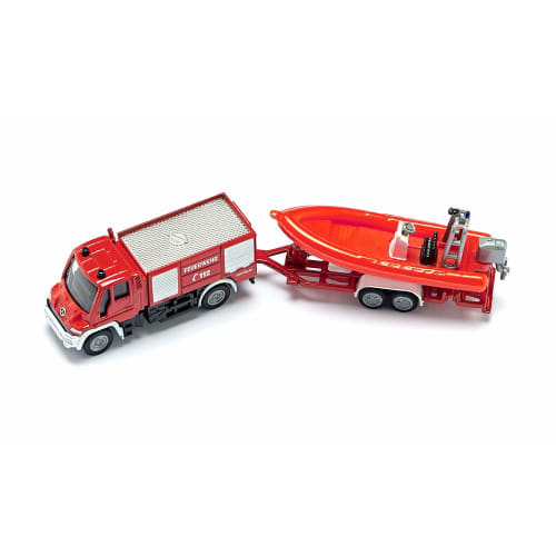SIKU Unimog Fire Truck with Boat SK1636