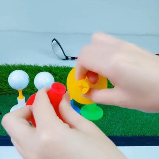 38mm Reusable Golf Ball Tee Special Opening Design Corrosion-resistant Long Service Life Golf