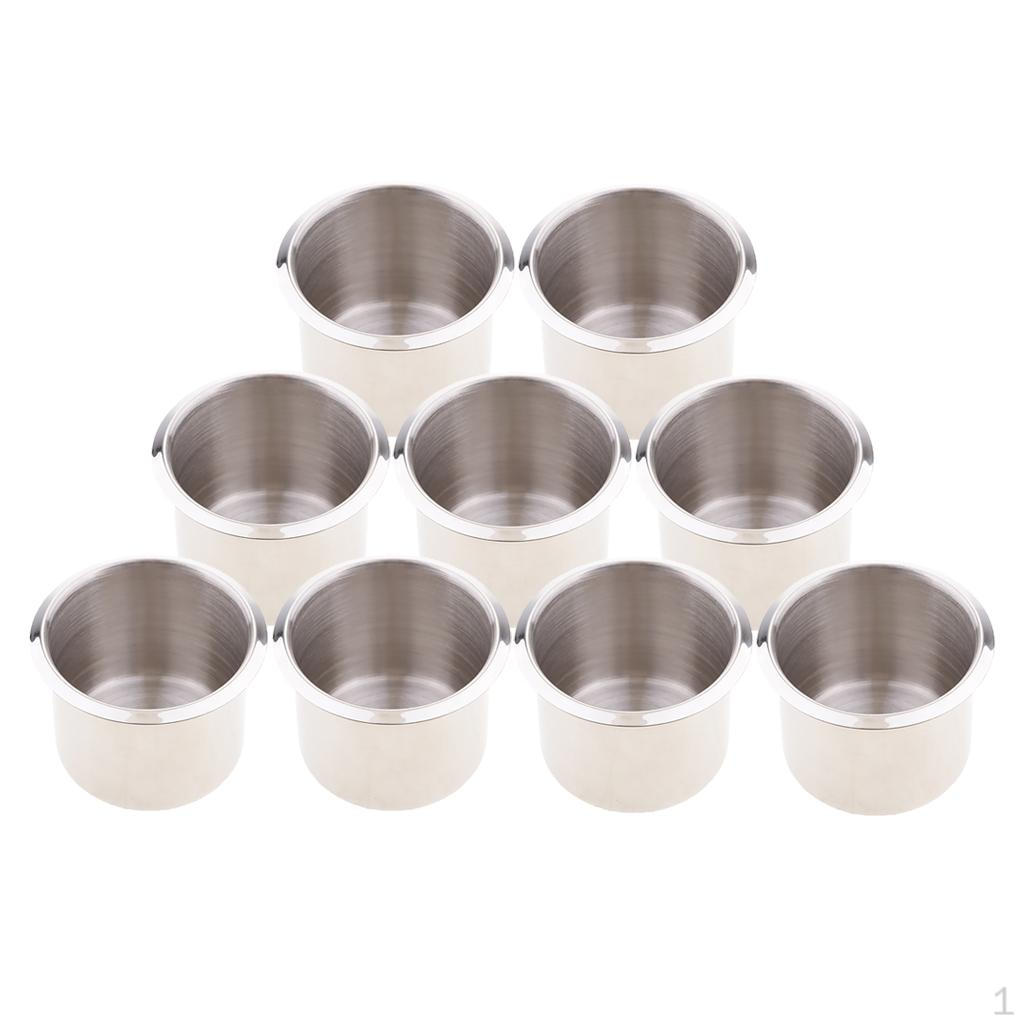 

9Pieces Recessed Drink Holder for Boat Car Motorhome 68x55mm