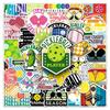 50-Piece Waterproof Pickleball Sticker Set: Sports-Themed Decorative Stickers for Journals and Luggage