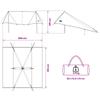 Vehicle Awning with Roof In Gray and Orange 518 X 580 X 215 Cm