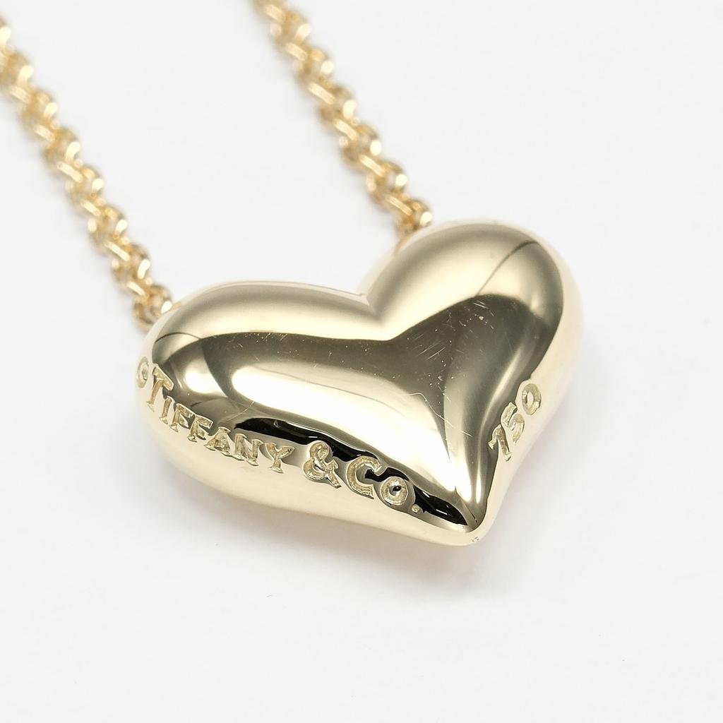 TIFFANY&Co. Pintide Heart Necklace K18 yellow gold 8.1g Women Used