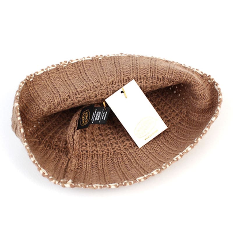 Universal Chemistry Edge Beige Waffle Knit Bucket Hat