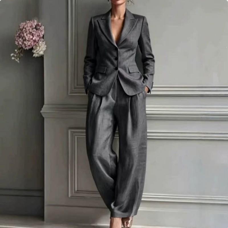 Womens 2-Piece Casual Business Suit Set