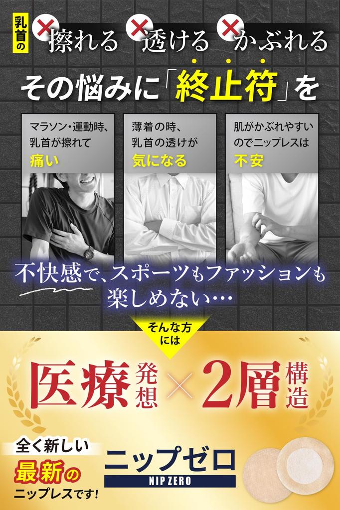 Exvita Nipple Covers for Men Sensitive Sports Chafing Relief NIP ZERO [Doctor-Recommended & Supervised] Men's Skin, Irritation-Resistant, Opaque, [35