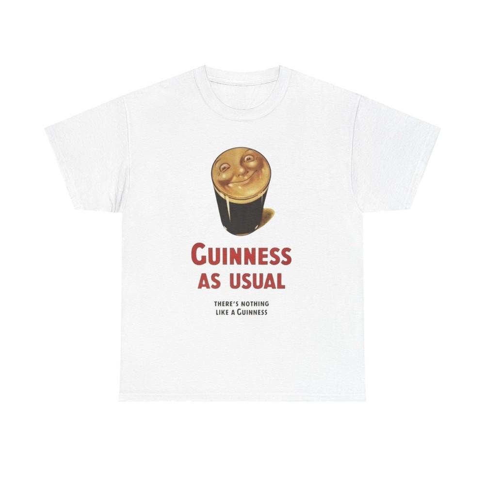 Винтажная футболка Guinness Beer Унисекс Плотный Хлопок Футболка Подарок Унисекс Футболка XXXXL