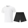 Quick-Dry Summer Short Sleeve T-Shirt Breathable Sweat-Absorbing Running Fitness Shorts Casual Sports Set Men Sportswear ATSV597-1+AKSU923-1