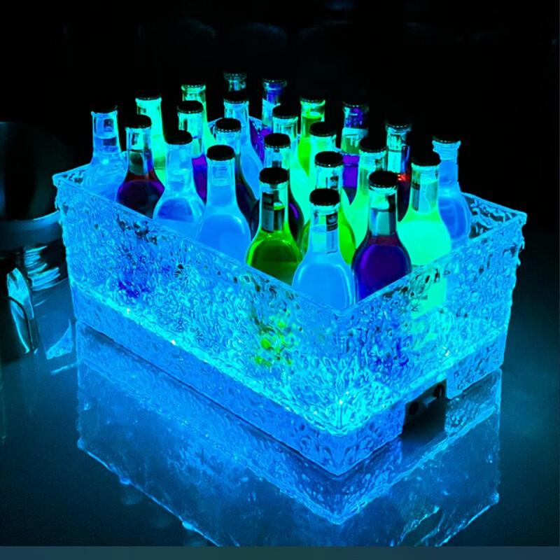 ZISHIZ LED Glass Ice Bucket