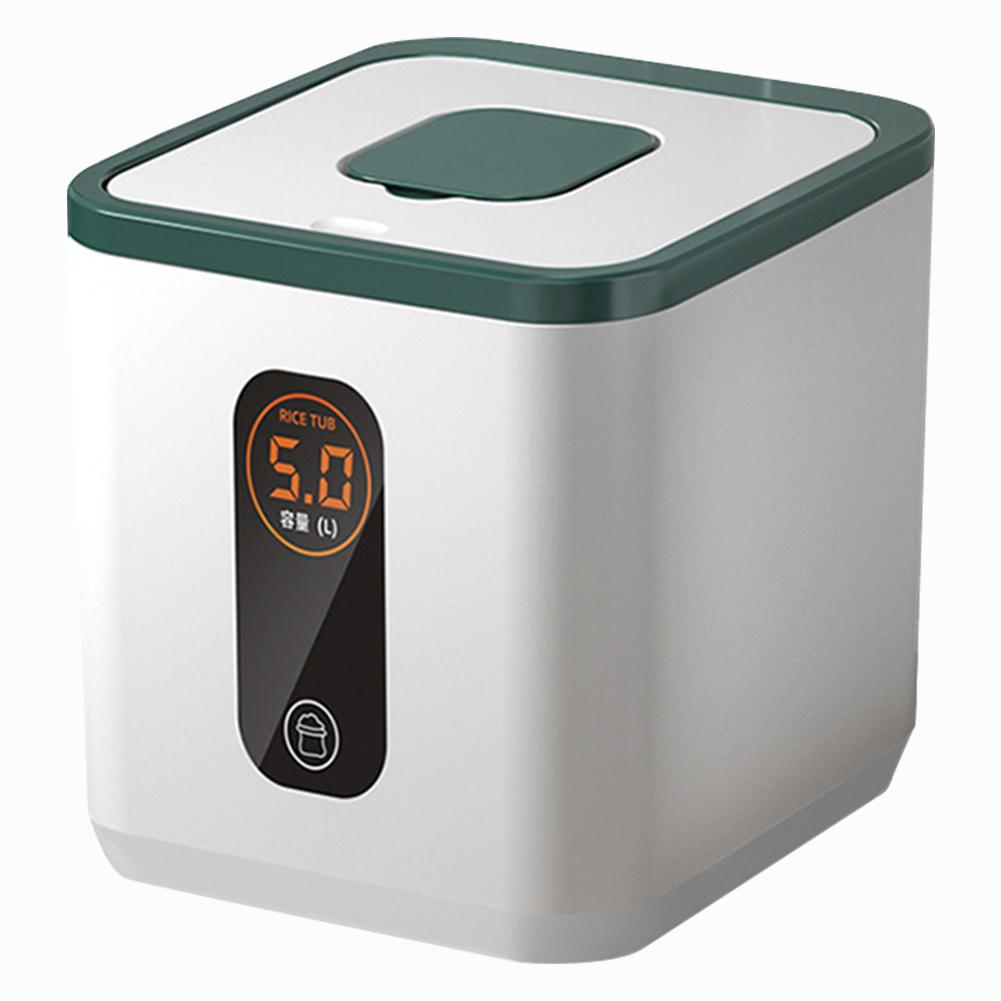 5KG Food Storage Container with Measuring Cup Rice Storage Container Airtight Rice Bucket for Kitchen Pantry Organization