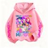 KPop Dämonenjäger Sweatshirt mit Kapuze Kinder Frühling Herbst Kleidung Rumi Mira Zoey Cartoon Anime Dünnes Fleece Kinder Lange Ärmel