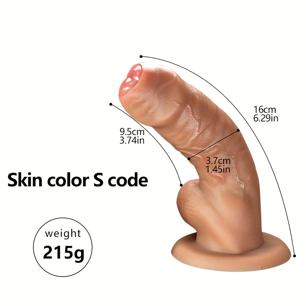 Soft Manual Dildo J Super Soft Thickened Simulation Wrap Leather Female Masturbator, Big Head Simulation Stem Male For Gay
