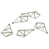 10PCS Craft Alloy Open Back Bezel Charms 40x24mm Small  Charm Diy Geometric Hollow Frame for Jewelry Making
