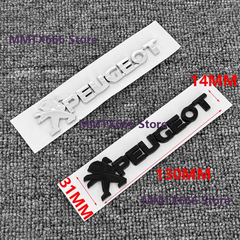 Emblema Lettere Logo Auto in ABS Adesivo Originale per Portellone Posteriore per Peugeot 3008 308 2008 208 408 4008 5008 307 508 206 207 301 RCZ