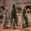 Pine Artificial Christmas Tree | Mini Plastic Desktop Decor | Festive Ornament for 2026 New Year & Xmas | Small Space Holiday De