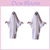 Disfraz de Halloween para Niños Capa de Fantasma Para Niños y Niñas Disfraz de Cosplay Blanco de Espíritu