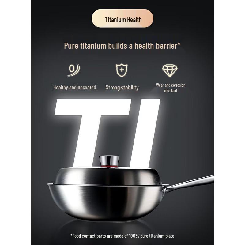COOKER KING Pure Titanium Wok 32cm