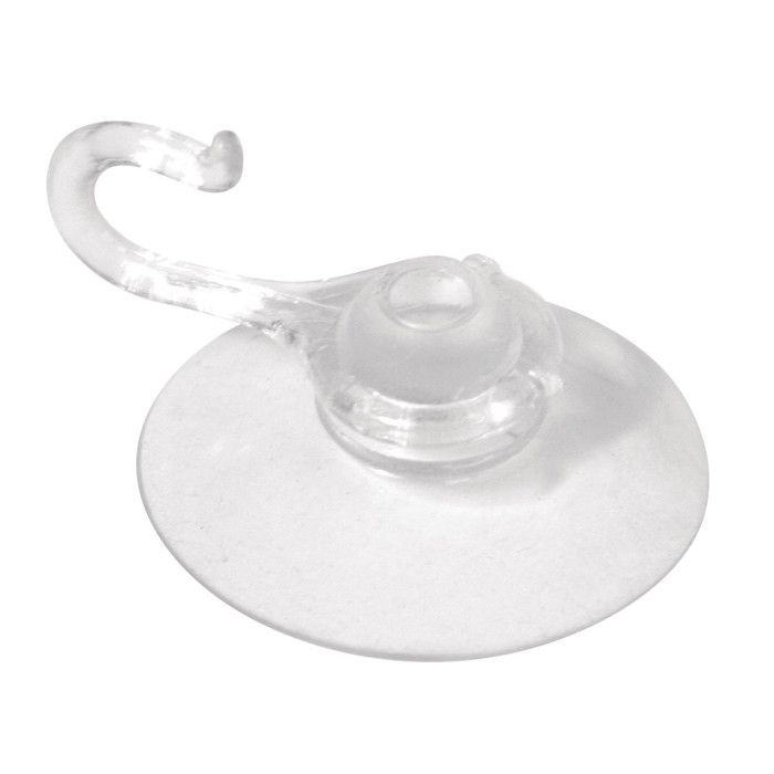 Ventouse avec crochet - sct.-LS - 40mm ø - 15mm - Multicolore - 4 pièces