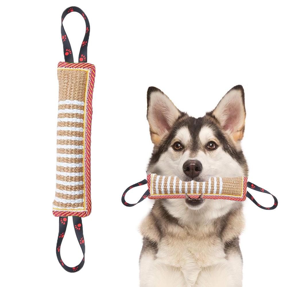 Burlap Dog Bite Stick - Training, Chewing, and Fetching Toy
