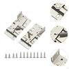 1 Pair of Tip -tray Hinges with Fixing Screws Replacement Cabinet Door for Bookcase