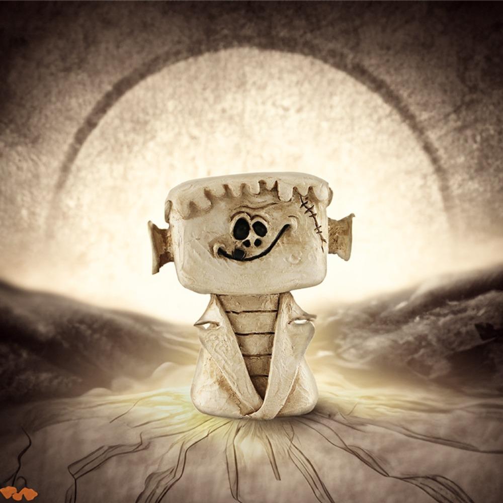 Resin Pumpkin Head Ornaments Tide Play Desktop Decorations New Scene Decoration  Halloween