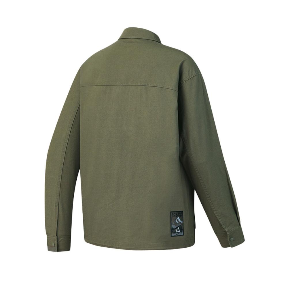 Fila Esplora Personalità alla Moda Classico Semplice Casual Stile Abbigliamento da Lavoro per Esterni Versatile Comodo Camicia a Maniche Lunghe Tessuta A11M617402FDG