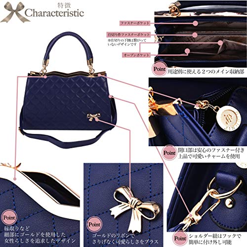 [Angel Moon] Quilted Bag for Women - Handbag, Shoulder Bag, Crossbody Bag, Tote Bag - Formal, Cute, Casual, PU Leather, Stylish, Mature, Photogenic, I