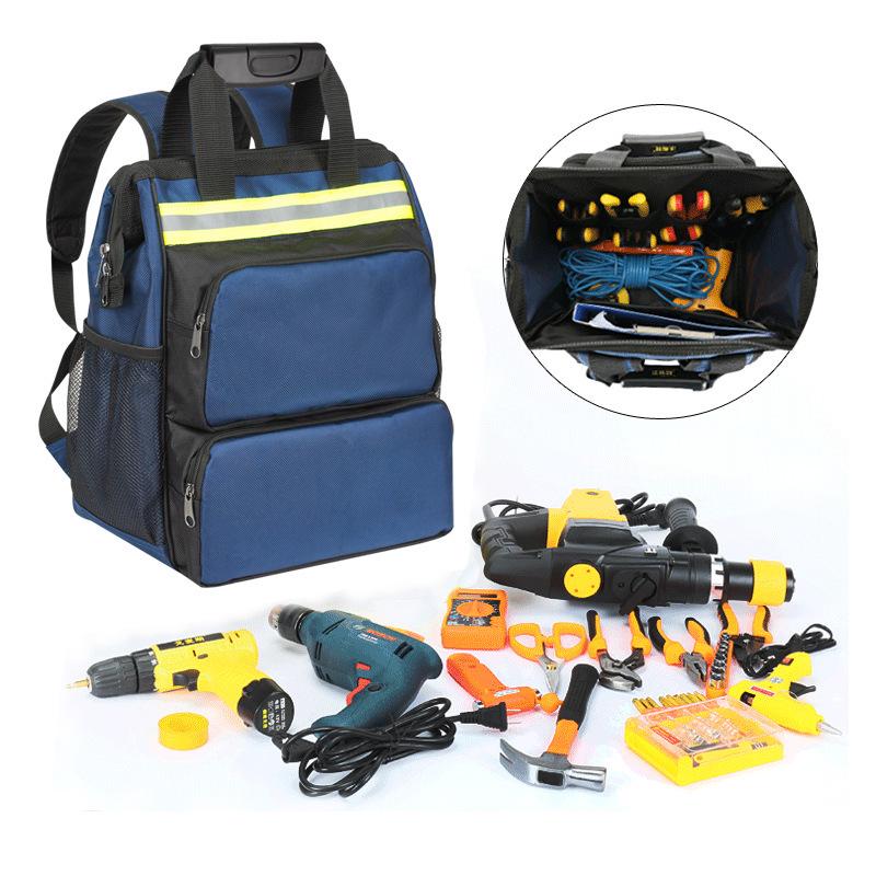 Robuster Doppel-Schulter-Werkzeugrucksack für Elektriker & Elektronikreparatur