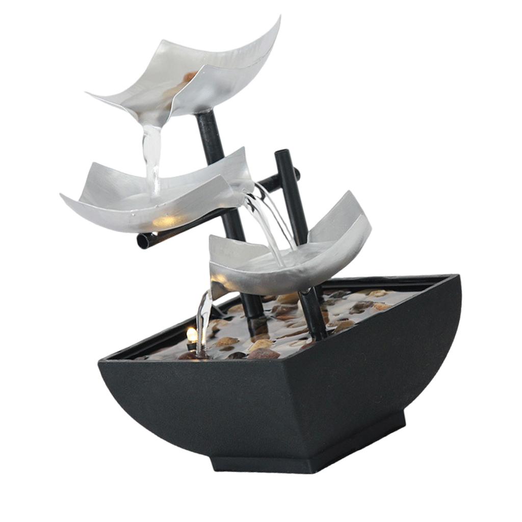 Tabletop Water Fountain Home Decors Soothing Sound Machine Automatic Pumps Natural River Indoor Decorations