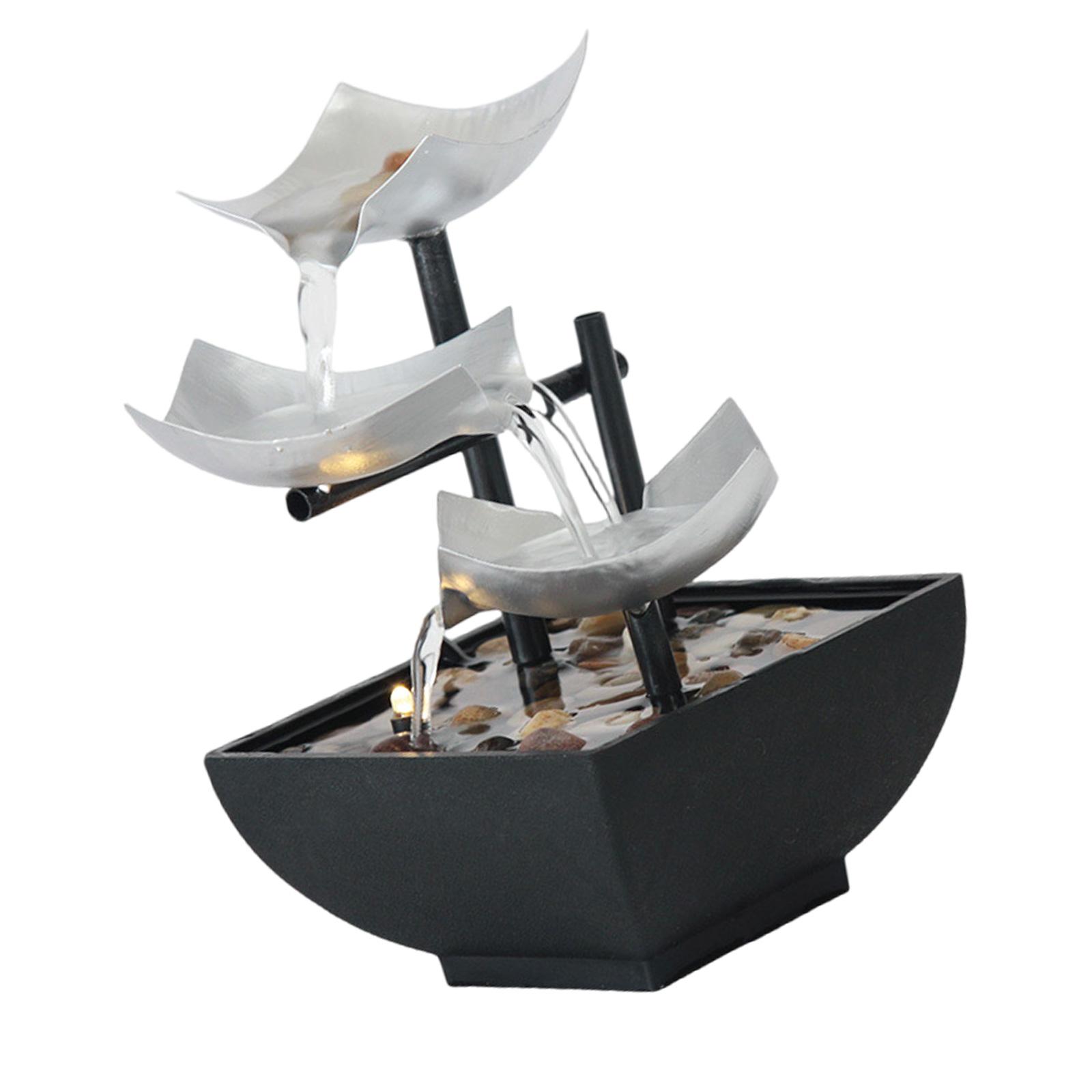 

Настольный водный фонтан Домашний декор Успокаивающая звуковая машина Автоматические насосы Натуральная река Внутренние украшения