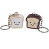 Finger Press Toast Keyboard Clicker Sensory Toy Finger Clicker Toy Bread Fidget Keychain  ADHD ASMR