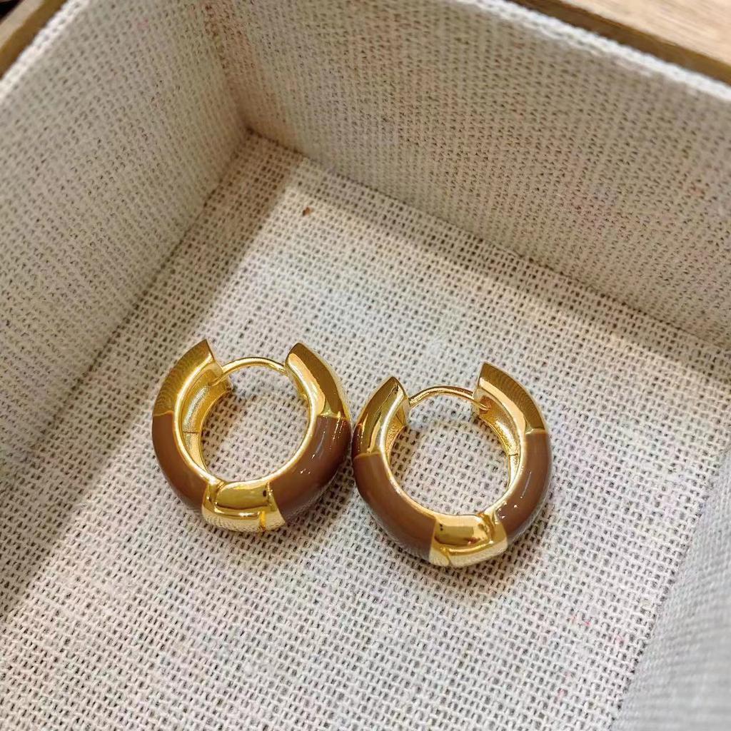 Good Things Come In Pairs, Heroine Jiang Xi, The Same Earrings, Metal Earrings, French Retro Light Luxury Ear Buckles