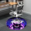 1pc Gengar Pixel Chair Carpet for Office Non Slip, Machine Washable Rug for Office, Room Holiday Decor for Christmas, Birthday Polyester