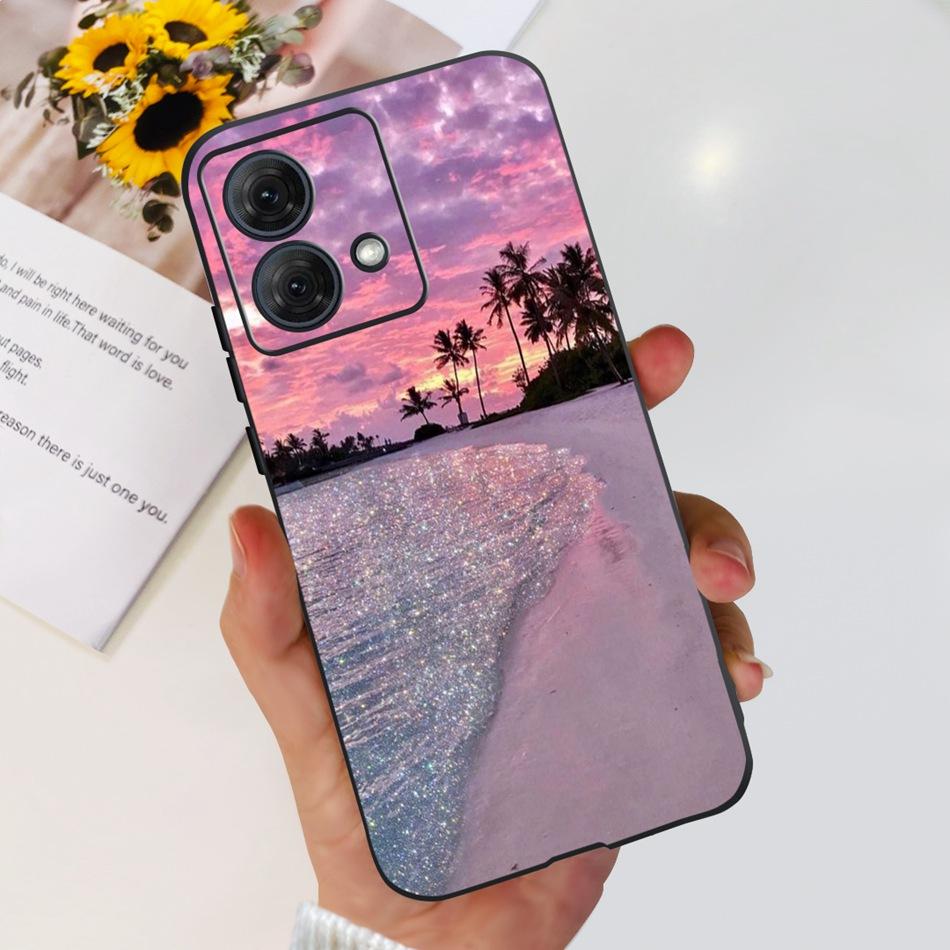 For Motorola Moto G84 Case MotoG84 G 84 5G 2023 Cute Painted Soft Silicone TPU Phone Back Cover Bumper
