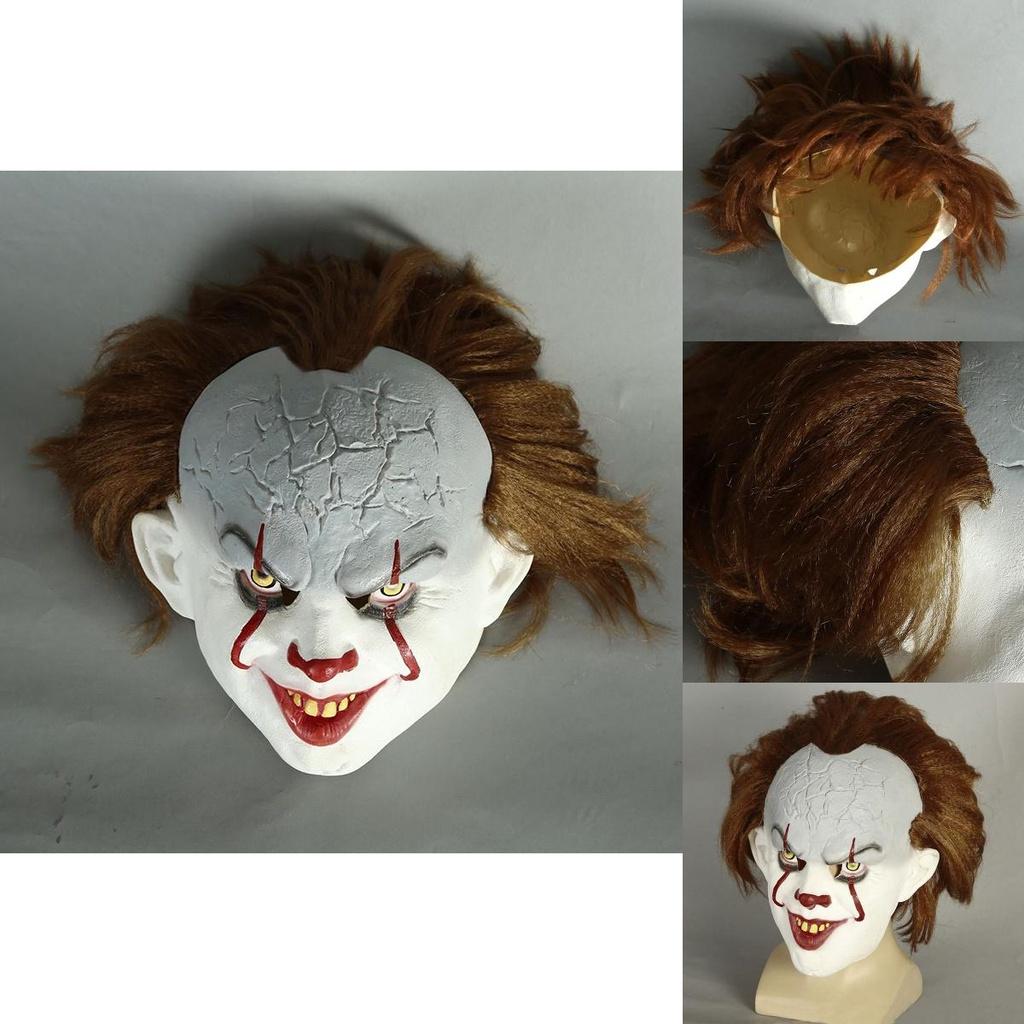 Máscara de Látex Auténtica de Pennywise de Stephen King Perfecta Para Halloween Eventos de Cosplay