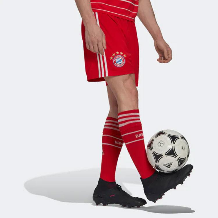 Adidas Bayern Munich Mid-Rise Athletic Fit Soccer Pants Men Bottoms Red H39901