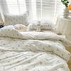 Single Double Bed Floral Duvet Cover 100% Cotton Duvet Cover Autumn and Winter Bedding
