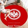 Eintracht Frankfurt Custom Name Round Area Rug,Carpet Rug for Living Room Bedroom Sofa Playroom Decor,Non-slip Floor Mat