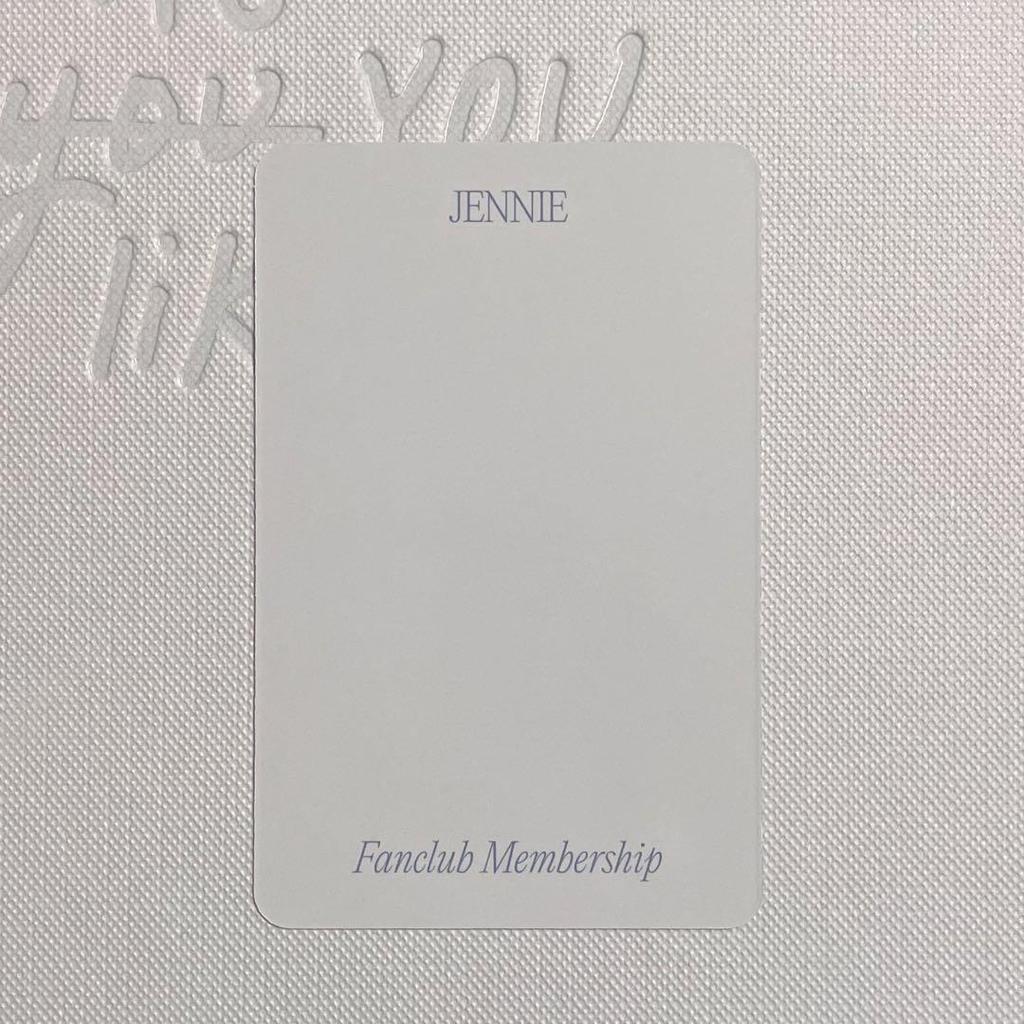 [USED] Jennie Weverse Membership Kit Trading Card Jennie