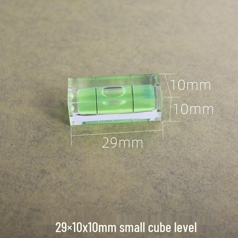 Magnetic Level Keychain with Bubble Ruler and Bead Accents