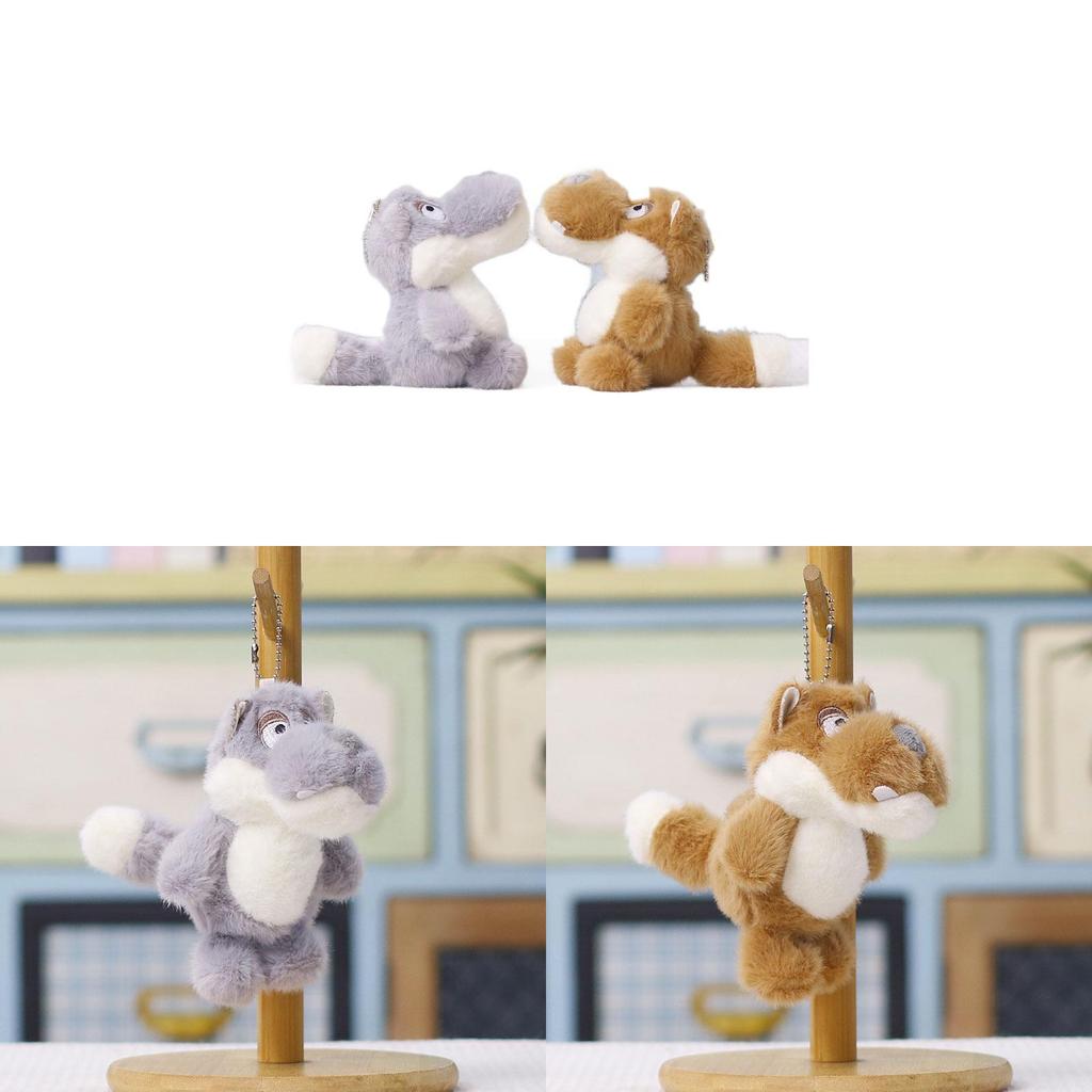 Plush Wolf Keychain With Polyester Fiber Filling For Kids And Adults