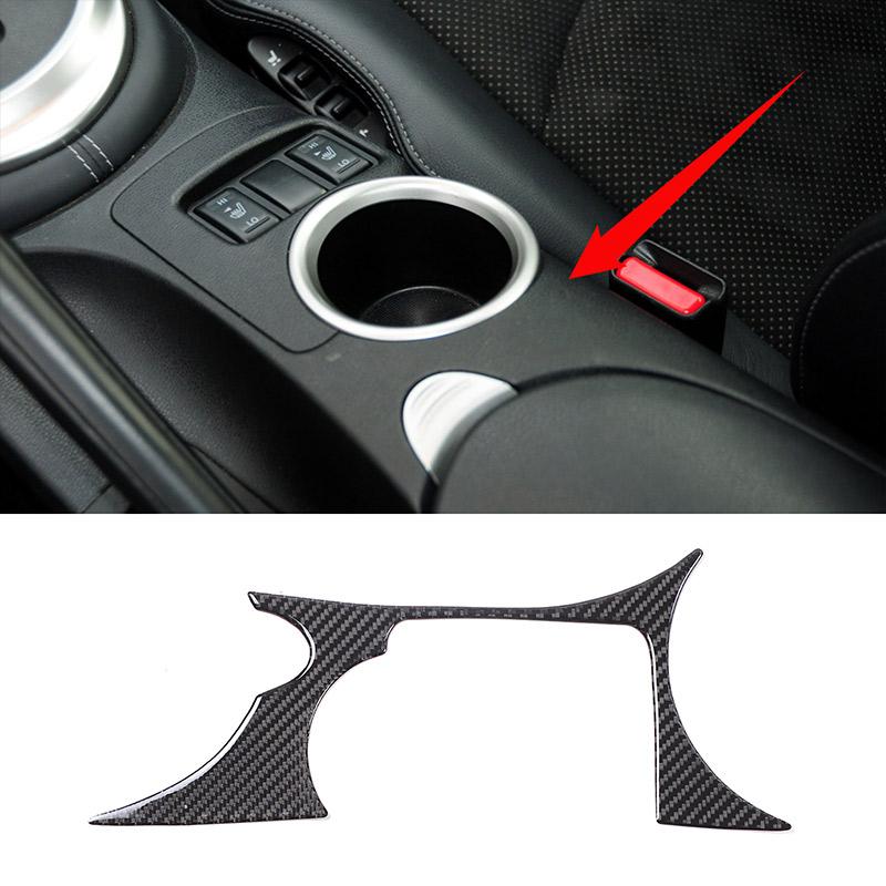 For Nissan 370Z Z34 2009+ Car Soft Carbon Fiber Up Speedometer Dashboard Console Trim Cover Sticker Kit  Interior Accessories