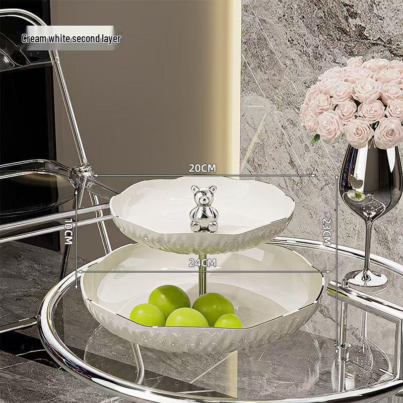 Elegant Three-Tier Dessert & Fruit Display Stand for Home or Restaurant