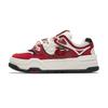 Cheeses Cake Low Top Skateboard Shoes Women's White Red Black 122618071-1