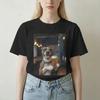 Unisex Unisexs Staffik Pijący Piwo Pies Mem Koszulka Bawełniana 100% Odzież Zabawna Krótki Rękaw Okrągły Dekolt T-shirt Duży Rozmiar Koszulka