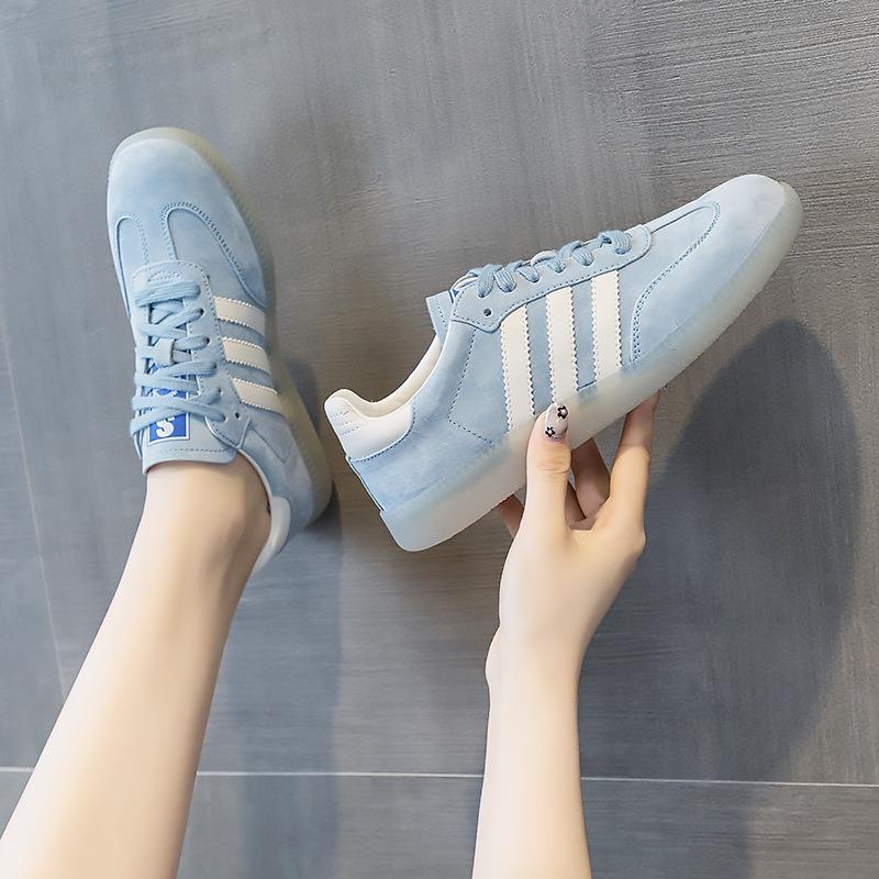 Genuine Leather Thick Sole De Training Shoes Small White Shoes Board Shoes