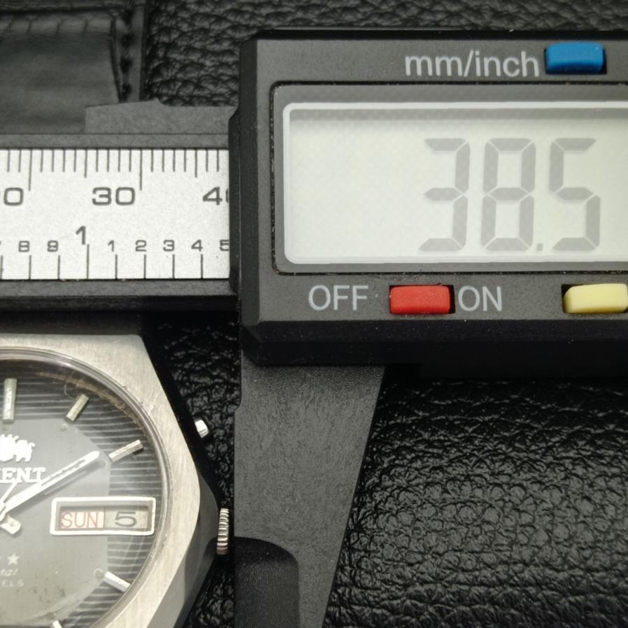 USED JAPAN OLD ORIENT CRYSTAL AUTOMATIC 46941 MENS ORIGINAL DIAL WATCH A416171-2 R10621f-a416171